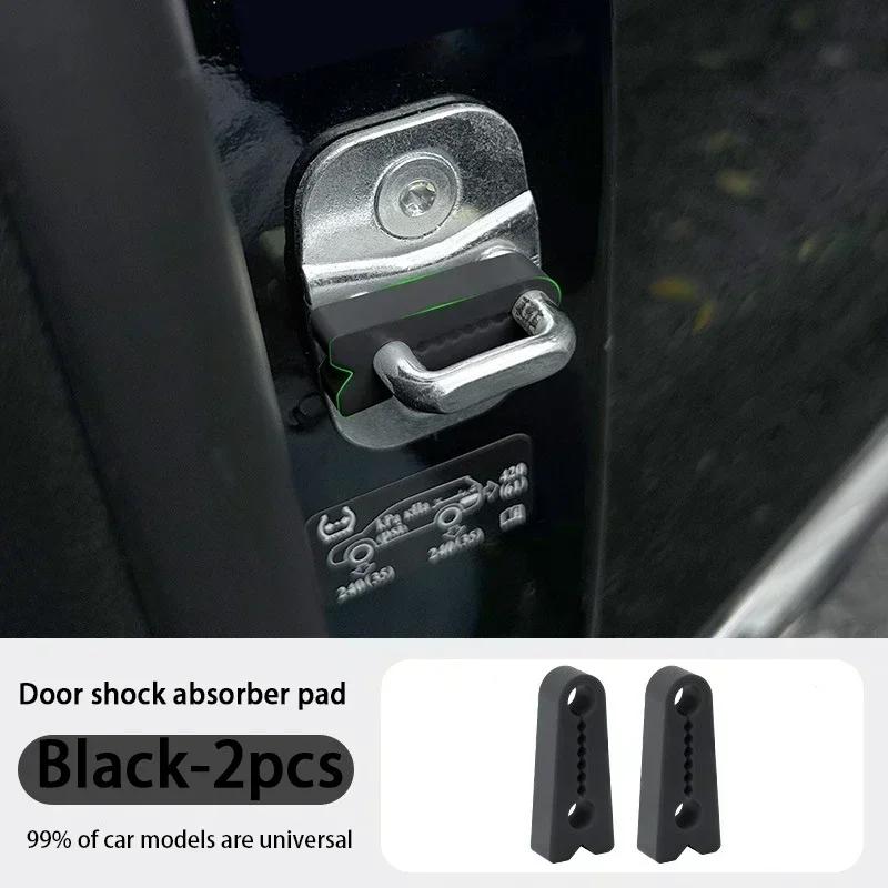 2/4PC Car Shock Absorber Gasket Door Shockproof Sound Insulation Cushion Universal Thickened Anti Collision Noise Reduction Pads
