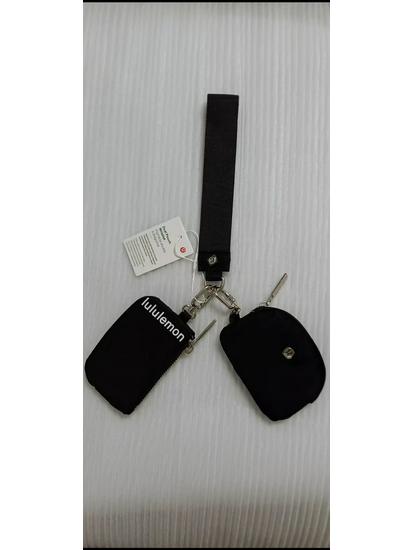 LULU Пограничный Мини Кошелек-Браслет Color Block: Модный, Портативный, Водонепроницаемый нейлоновый кошелек для монет и ключей.