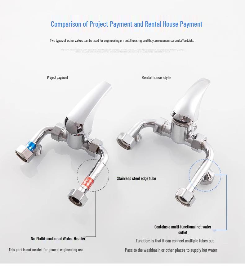 All-Copper U-Shaped Electric Water Heater Mixer & Shower Faucet Set with Pressure Boosting Valve