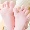 Summer Five Finger Yoga Socks Silicone Non-slip Invisible Boat Socks Women's Solid Breathable Split Toe Sock Five Toe Socks