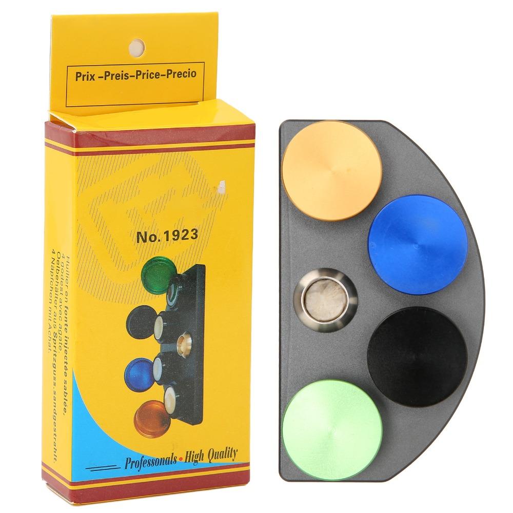 4 Plates Watch Oil Cup Alloy Material 4 Color Watch Oiler Dish With Lid Ceramic Insert Watch Repairing Accessory Repairmen Use