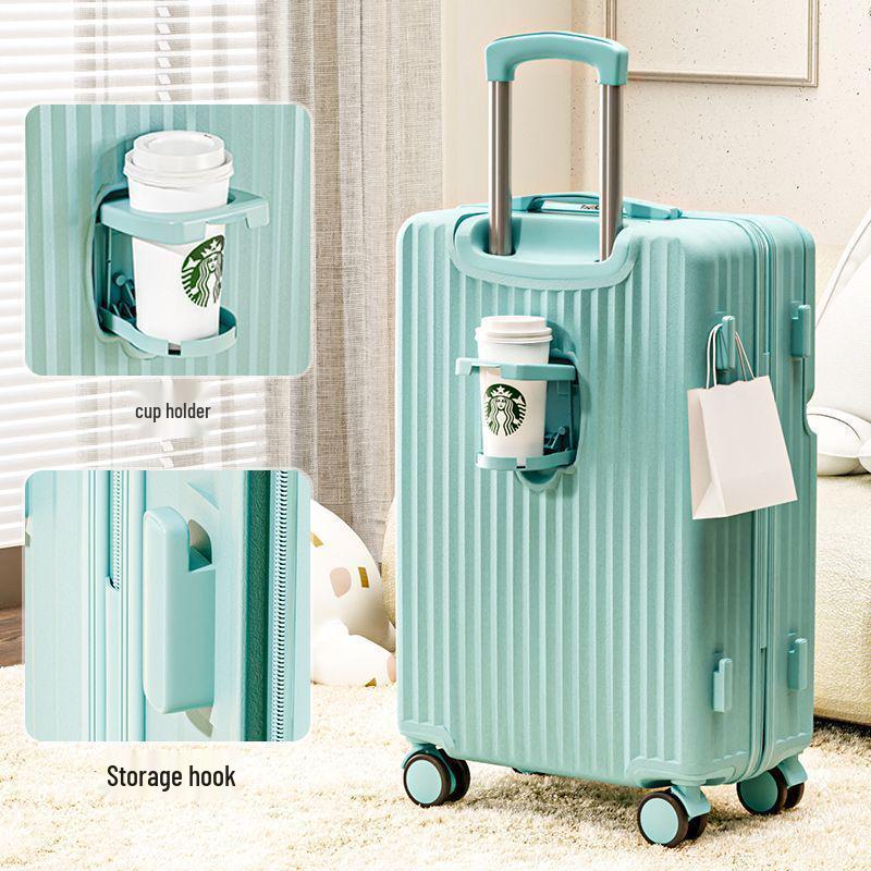 

Прочный многофункциональный чемодан с передним открыванием, универсальными колесами и студенческим кодовым замком 20-inch [Thickened, Shockproof]