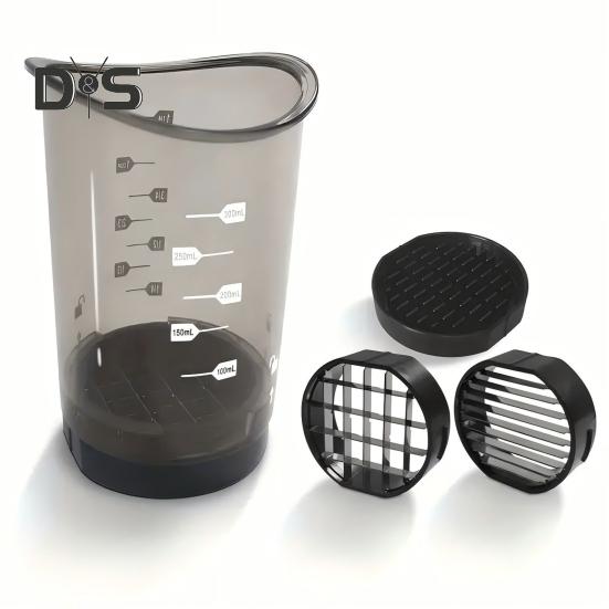 Fruit Splitter Cup Slicer with Removable Push Plate Dual-Function Base Cutter for Strawberries Grapes Kitchen Gadget for Home Restaurant Picnic