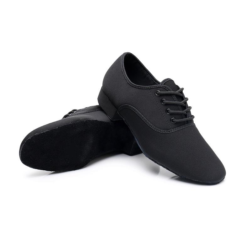 Men's Oxford Cloth Soft Sole Dance Shoes for Square, Foxtrot, and Modern Waltz