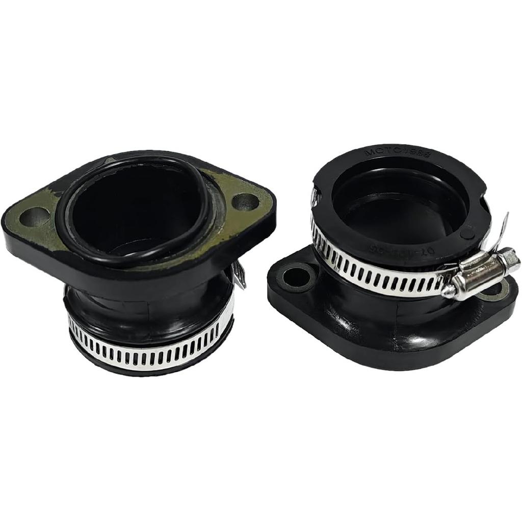 2Pcs Intake Manifold Boot Joint Carburetor Carb Flange Socket Fits for Polaris Indy 400 440 500 600 650 1985-2000, Replaces 3083171, 3084325