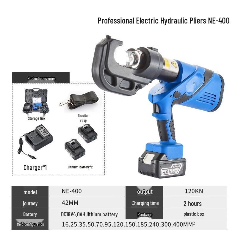 MENCCINO Electric Hydraulic Crimping Pliers NE-400 CN plug (adapter included)