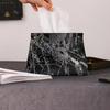 Marble Pattern Napkin Container Decorative Car Tissue Box Nordic Paper Tissue Case  Bathroom