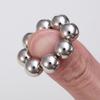 1 paio di finti piercing con potente magnete a clip per capezzoli, anelli con sfere, forti perline magnetiche sexy, gioielli per il corpo per coppia