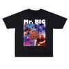 2025 Rock MR BIG Printed Short-sleeved T-shirt Hip-hop Vintage Heavyweight Pure Cotton High-quality Luxury Brand Ins Y2k