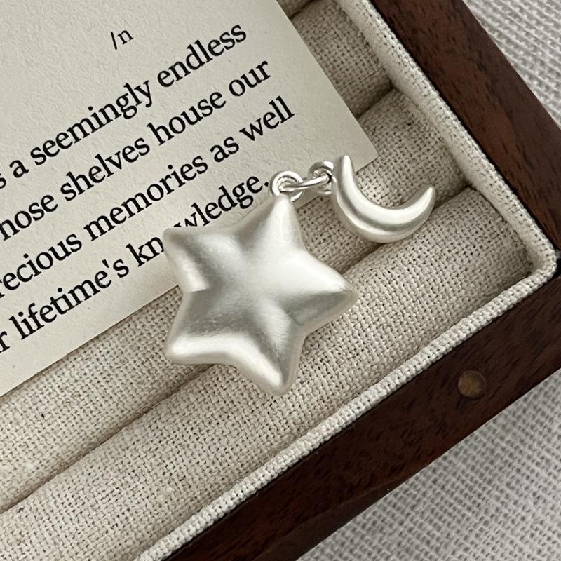 Sterling Silver Star and Moon DIY Jewelry Spacer Beads and Pendants