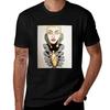 Fashion Illustration Art Tshirt Avantgarde Luxury Style Black Cotton Short Sleeve Unisex Casual Tee Unisex Unisex Y2k Streetwear