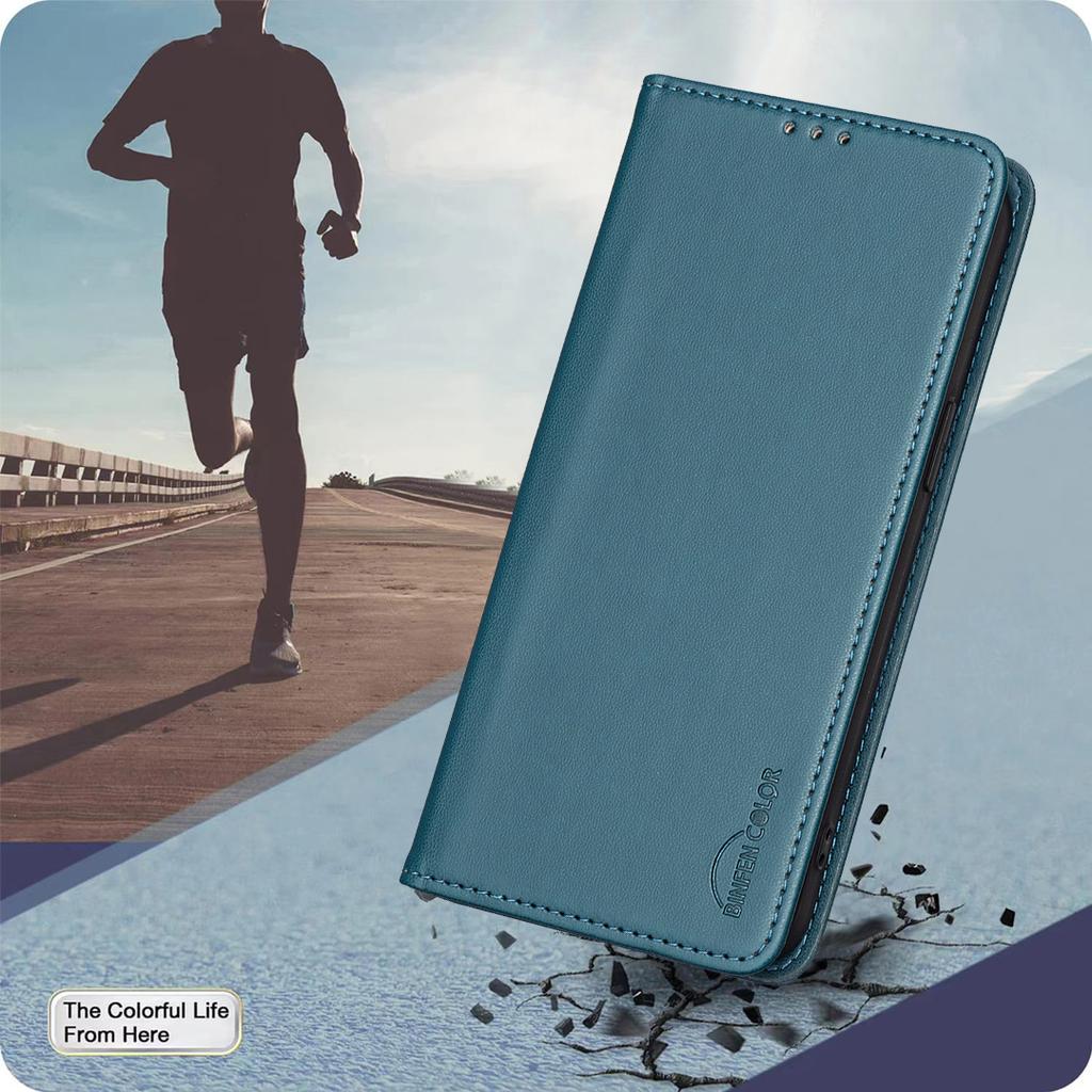 For Xiaomi Redmi 15C 4G (173mm)/Xiaomi Redmi 15C 5G Leather Case BINFEN COLOR BF18 Phone Stand Cover with Card Slots