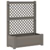 Large Planter with Trellis Gray 99.5 X 43 X 133.5 Cm PP