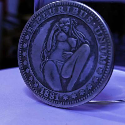 Antique Craft Tramp American Morgan Silver Coin Commemorative Gift Gift Collector's Edition Coin