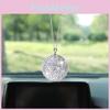 Popular Glass Car Hanging Ornament Simple Style White Color