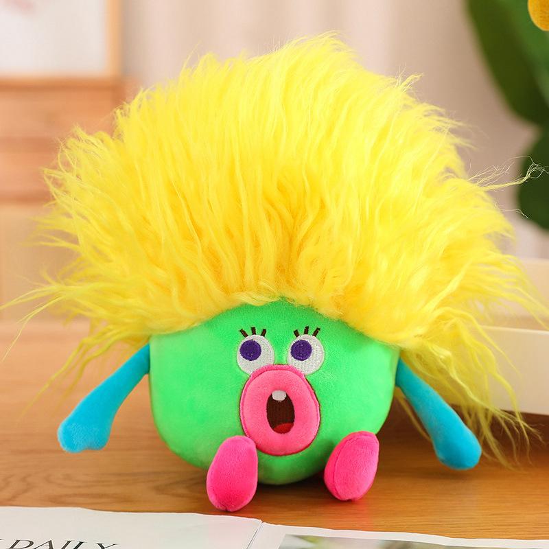 Funny Snot Bear Sausage Mouth Doll Keychain Bag Pendant Plush Toy Ugly Cute Doll For Girls Gift
