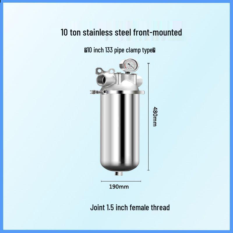Stainless Steel High Flow Sediment Pre-filter for Whole House and Commercial Use