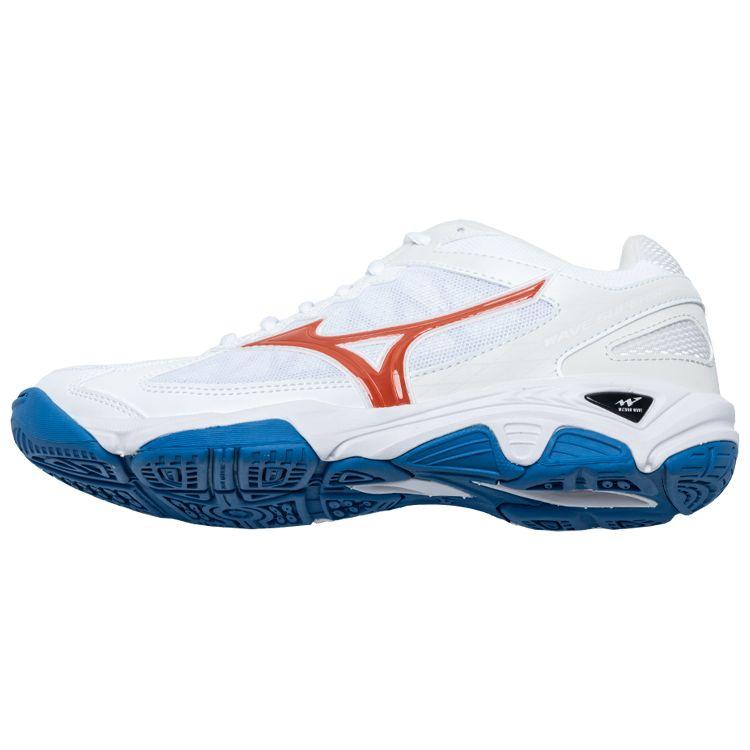 Mizuno Wave Supersonic Neformální Všestranné Protiskluzové Odolné Tréninkové Boty s Nízkým Svrškem Unisex tenisky Bílé Modré Červené V1GA216125