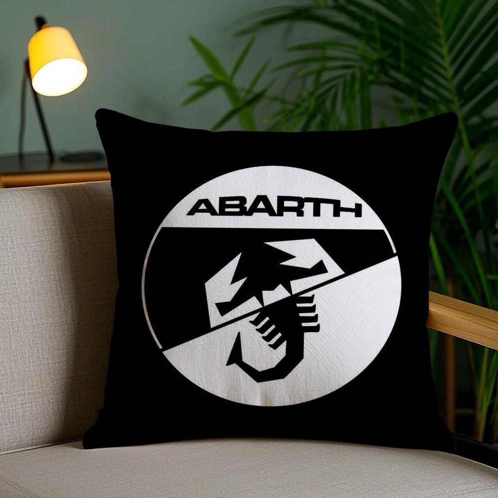 A-Abarth Scorpion Cushion Cover Soft Short Plush Double-Sided Printing Home Decor Machine Washable Pillow Case Gift