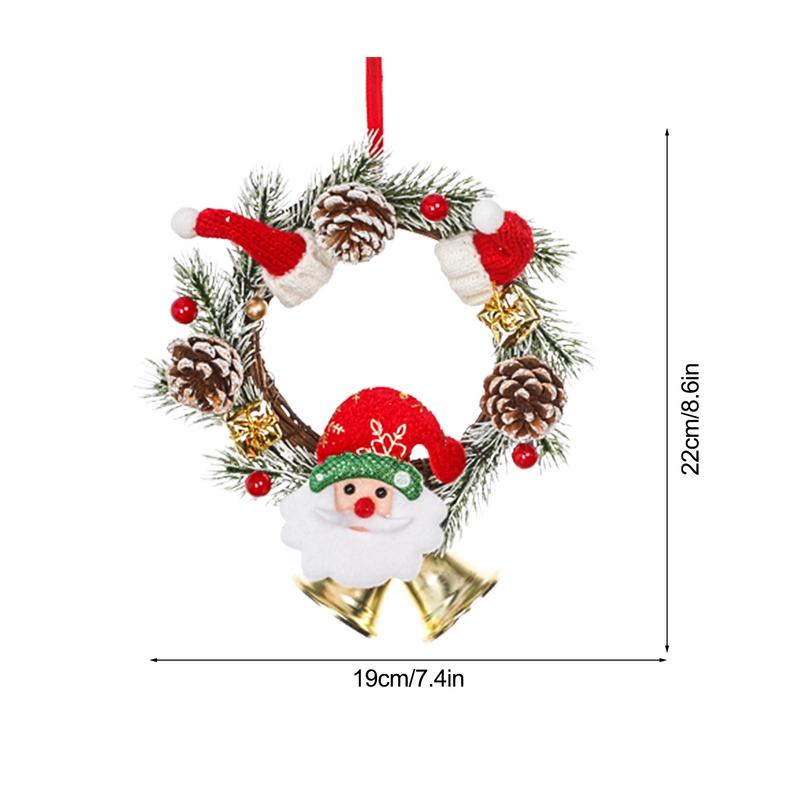 Weihnachtskranz für Haustür Fenster Wand Türdekoration Weihnachtsguirlande Ornament Halloween Partyzubehör