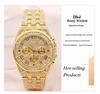**Relógio de Pulso Bracelete Três Olhares BW Novo Prata Rosa Imitação Diamante**