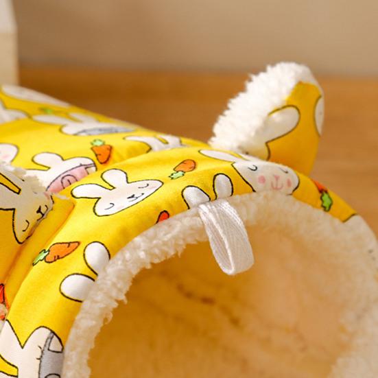 Ζεστό Σπιτάκι Χάμστερ Μικρό Ζωάκι Κατοικίδιο Κρεβάτι Ύπνου Κινούμενα Σχέδια Κουνέλι Καρότο Μοτίβο