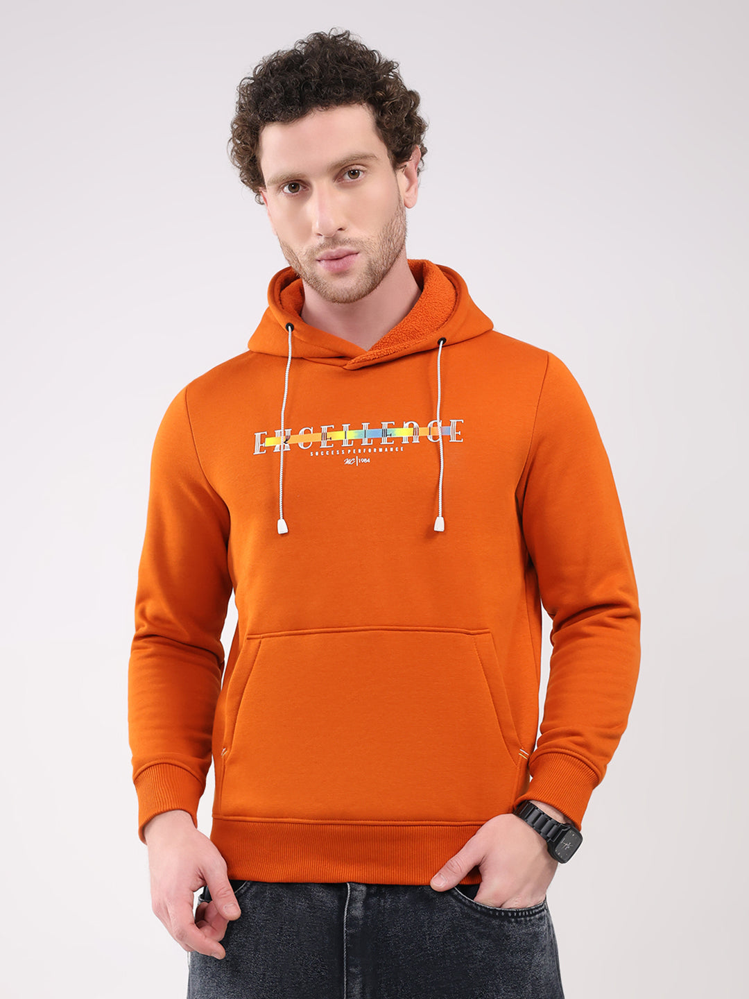 Monte Carlo Men Regular Fit Orange Sweatshirt XL оранжевый