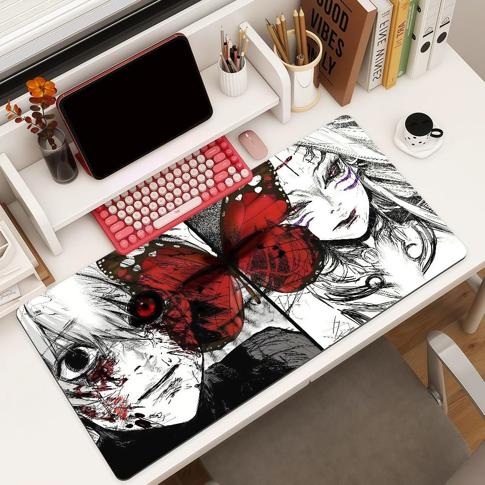 Anime Ttokyo Gghoul Mouse Pad Square Office Gaming Desk Mat Waterproof Nonslip Rubber Decorative