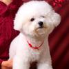 Chinese Style Pet Collar Adjustable Braided Red Rope, Suitable for Cats and Dogs Pet Collar, Neck Accessories for Cats and Dogs