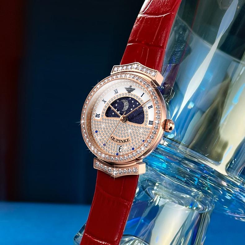 OUPINKE Brand Watches Fashion Full Star Flash Diamond Waterproof Quartz Watch Women's Watch Women's Watch