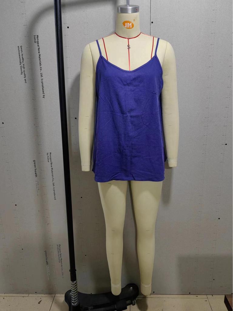 2025 Women's Summer Cotton Linen Sleeveless Tank Top - Loose Fit, Basic & Versatile Style