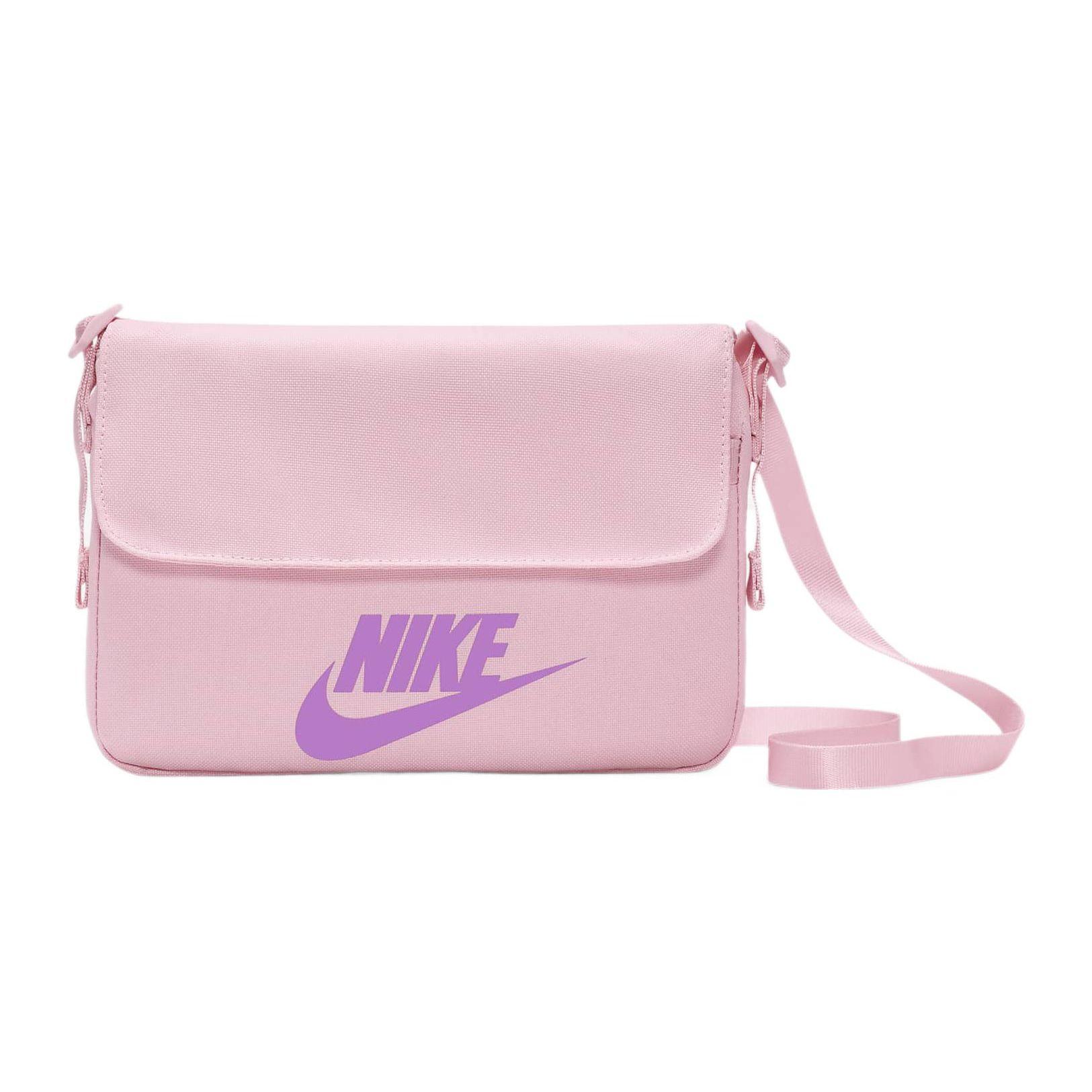 Nike Logo Polyester Shoulder Crossbody Bag Women Bags Pink CW9300-690 Pink 5890₽