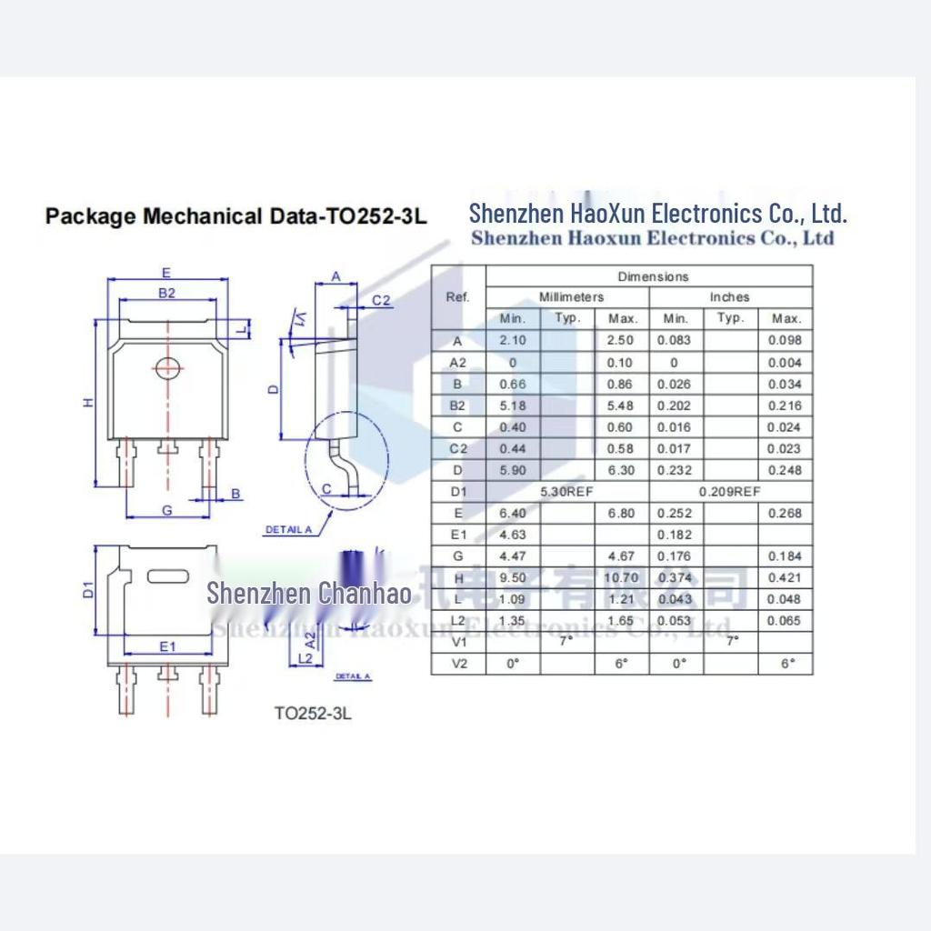 N-Channel MOSFET Transistor 30V 75A, AP30H80K TO-252 SMD