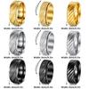 European & American Fashion Twill Design Titanium Steel Couples Ring - Personalized Jewelry for Men and Women.