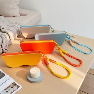 Soft Silicone Silicone Glasses Bag Candy Color Sunglasses Storage Pouch Outdoor Activities