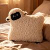 Black Face Lamb Plush Pillow Stuffed Kawaii Sheep Grassland Cartoon Animal Cushion Back Support Decor Plushie Gift