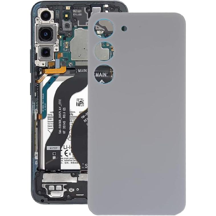 Replacement Battery Back Cover for Samsung Galaxy S23 SM-S911B,Housing Repair Part for Galaxy S23 SM-S911B (Pink)