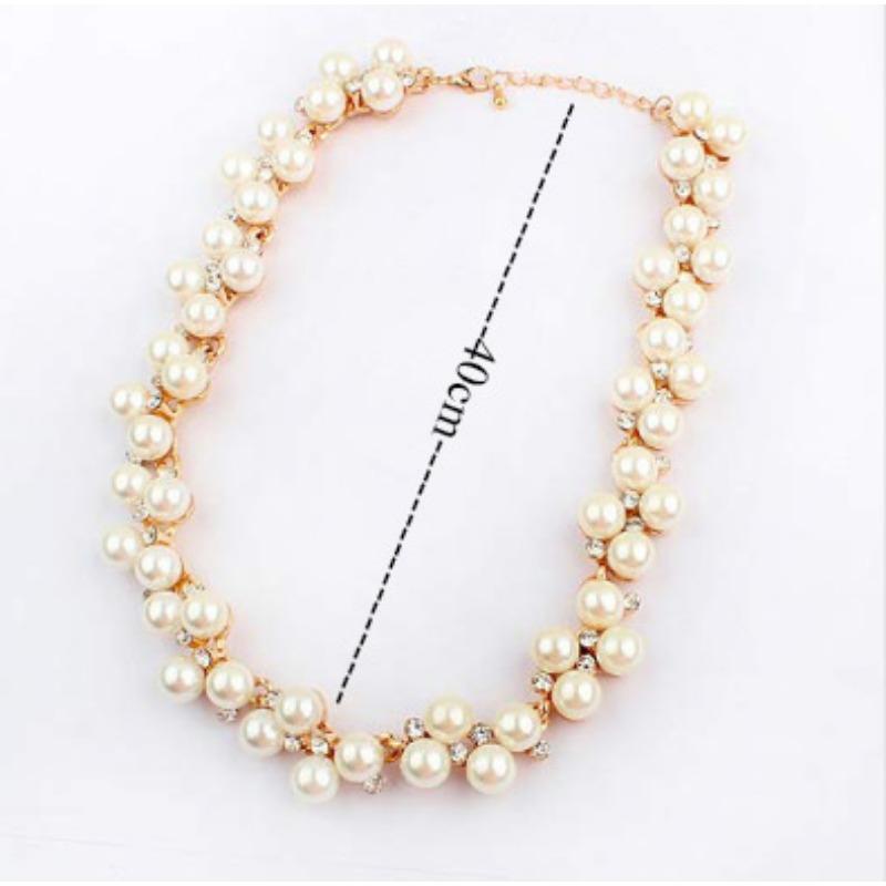 Fashion Flash Diamond Exquisite Gilt Style, Please Miss, The Same Pearl Rhinestone Necklace, Bridal Jewelry.