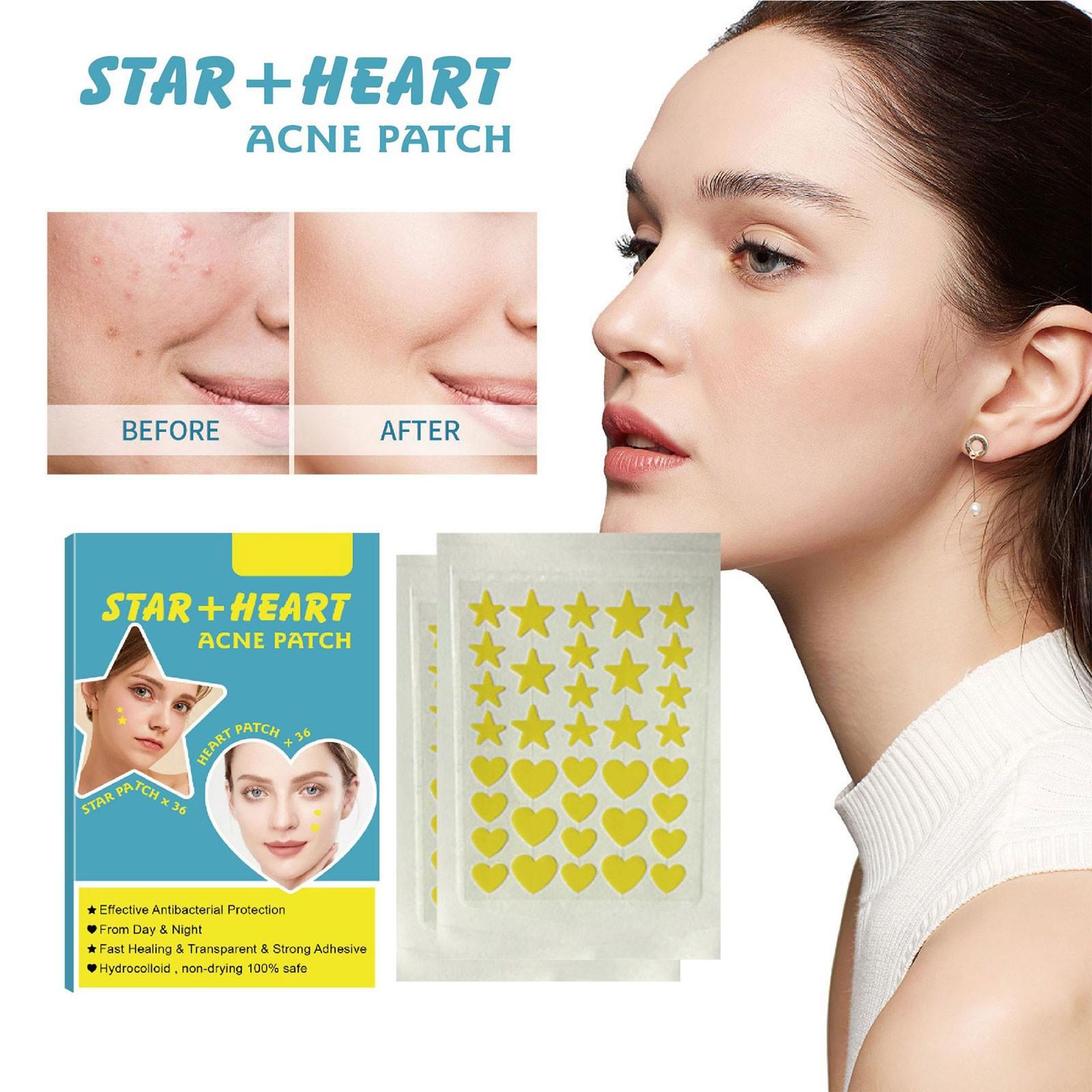 

Love Star Shaped Acne Patch 72 Консилер Acne Patch Patch One Size белый