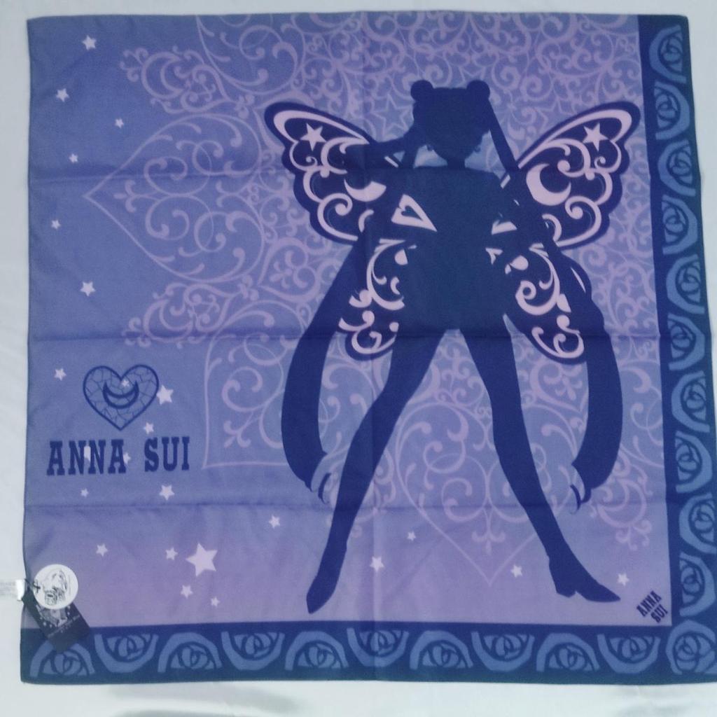 Sailor Moon X ANNA SUI Handkerchief Scarf 30th Anniversary New Limited Edition Japan Rare