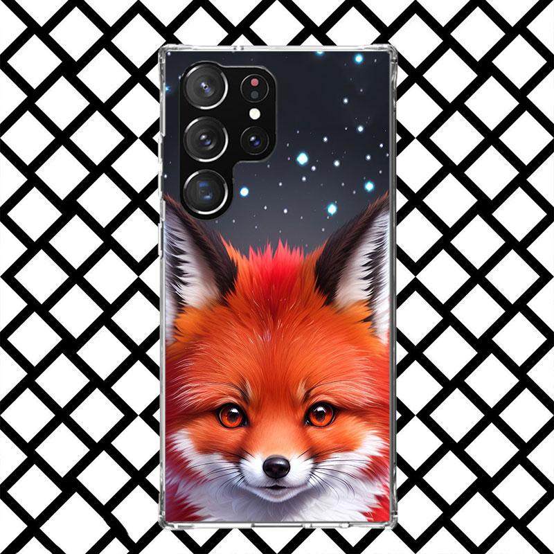 Animal Fox Phone Case for Samsung Galaxy S26 S25 Edge S24 S23 Ultra S22 Plus S21 FE S20 + Soft Cover Print Fundas Galaxy S25 S24