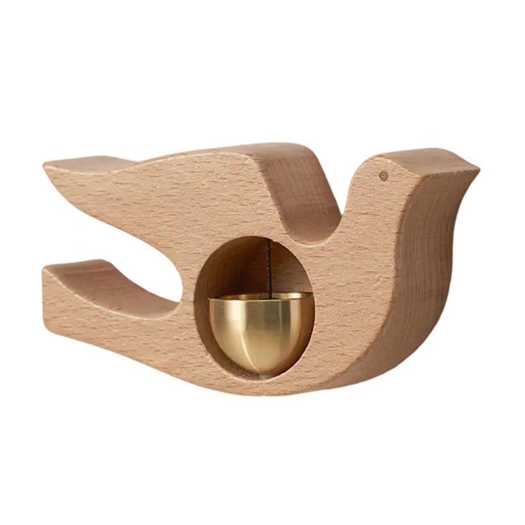 Wooden Animal Shape Door Chimes with Magnetic Attachments Hanging Doorbell for Home Door Decors Indoor and Outdoor Use
