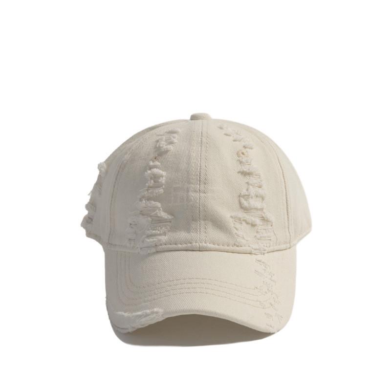 Vintage Cotton Baseball Cap With Curved Brim And Adjustable Fit For Streetwear Enthusiasts