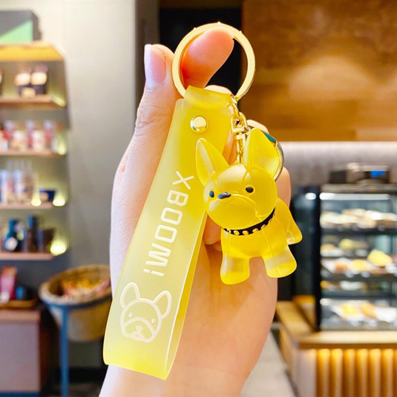 

Новинка! Кристальна смоляна брелок-бульдог Модний брелок Підвіска для сумки Аксесуари для пари Дівчина Хлопець Закохані жовтий