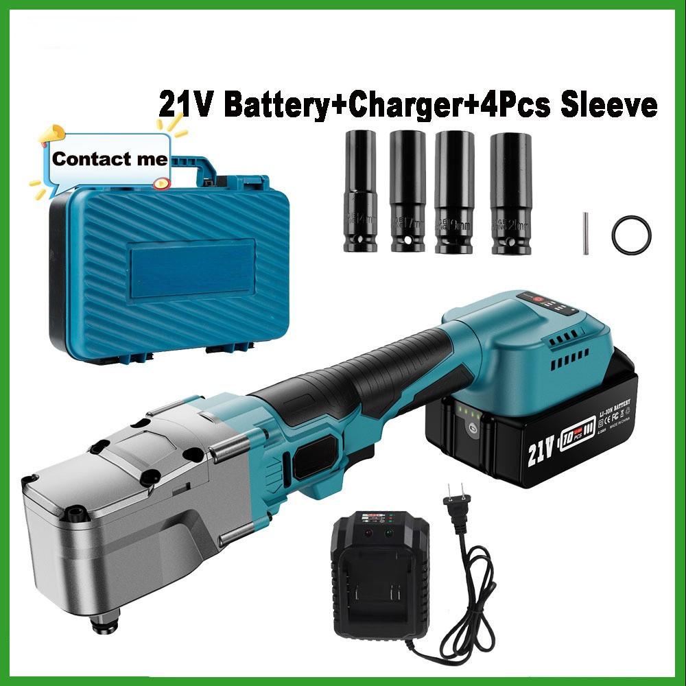 

3200 об/мин 1/2 Аккумуляторный угловой ударный гайковерт Бесщеточный Высокий крутящий момент Трещоточный ключ Бытовой ремонт Набор электроинструментов