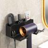 Wall Mounted Hair Dryer Rack For Bathroom Hair Dryer Hanger Hair Dryer Storage Rack Home Organizer Bathroom Accessories