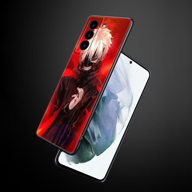 Anime Tokyo Ghoul Phone Case For Samsung Galaxy S22 Pro S21 S20 Ultra FE S10 Lite 5G S10E S9 S8 Plus Soft TPU Black Cover