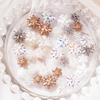 50PCS Cute DIY Craft Resin Nail Art 3D Decorations Designer Charm Colored Snowflake Jewelry Accessory Christmas