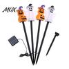 Solar Powered Yard Stakes 4Pcs/Set Halloween Ghost Stake Light, 4-in-1 Pumpkin with LED Garden Landscape Lighting Lights, Waterproof Decorative