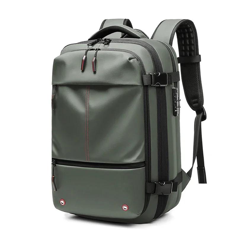 Men Travel Backpack Vacuum Compression Laptop Backpack 17 Inch Extended Large Capacity School Backpack Hiking Business Backpack